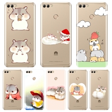 Capa de silicone para celular, capinha traseira macia para hamster y3 y5 y6 y7 2017 ii pro natal hamster, y5 y6 y7 prime 2018 y9 2019 2024 - compre barato