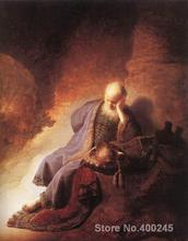 Christmas Gift art on Canvas Jeremiah Lamenting the Destruction of Jerusalem Rembrandt van Rijn Painting High Quality Handmade 2024 - buy cheap