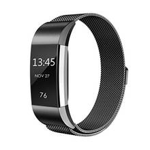 Milanese Stainless Steel Magnetic Buckle Watch Band Strap Bracelet For Fitbit Charge 2 2024 - buy cheap