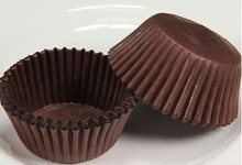 Molde de chocolate para hornear, vaso de papel marrón para magdalenas, Muffin, tamaño abierto de 4cm, 400 Uds. 2022 - compra barato