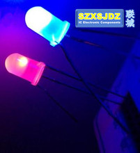 Diodo LED F5, 5mm, Bicolor, ánodo común, azul y rojo, gran angular, 5mm, lámpara de luz LED DIP, 1000 Uds. 2024 - compra barato