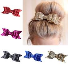 New  Luxury Girl Hairpin Hair Accessories Glitter Bow Hair Clip for Girl and Women Barrettes Girls Bow Clip Hair Pin 2024 - buy cheap