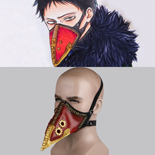 Máscara de Anime My Hero Academia, Cosplay de cuervo, boca, Doctor de peste, máscaras de Halloween, cara Steampunk, casco gótico de pico largo 2024 - compra barato