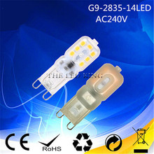 Bombilla LED G9 de alta calidad, 6W, 9W, 14LED, 22LED, Bombillas regulables, G9, 220V, para lámpara de decoración, reemplazo de luces halógenas 2024 - compra barato