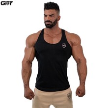 GITF Brand Gym running vest bodybuilding clothing fitness men undershirt outdoor training tank top men sport Stringers Shirt 2024 - buy cheap