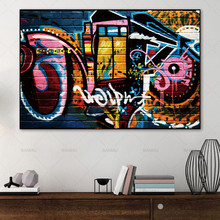Imagen artística de pared para sala de estar, lienzo abstracto, imagen de pared artística, pintura al óleo sobre lienzo 2024 - compra barato