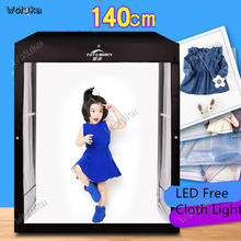 140 см студийный стол для фотосъемки светодиодная осветительная коробка для детской модели одежды для шкафа мягкая световая коробка CD50 T03 2024 - купить недорого