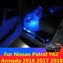 Lâmpada de led para decoração de interiores, luz atmosférica para carros, nissan patrol y62 armada 2016 2017 2018 2024 - compre barato