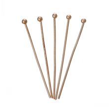 DoreenBeads Copper Head Pins Ball rose gold color 3cm long,0.7mm(21 Gauge),300PCs 2024 - buy cheap