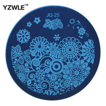 1 PC Optional JQ Series (75 Styles Available) DIY Nail Art Lace Flower Stencils Stamping Template Printing Image Plates (JQ-25) 2024 - buy cheap