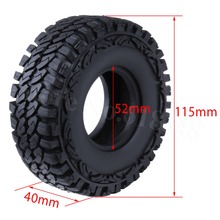 4 unids/lote de repuesto OD:115mm ID:52mm ancho: 40mm con esponja para reemplazo de Rock Crawler 1/10 2024 - compra barato