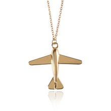 Creative Plane Necklace Airplane Pendant Necklace Aircraft Chain For Girls Boys Kids Shellhard Fashion Jewlery For Women Men 2024 - buy cheap