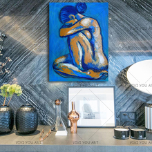 Sexy Women Abstract Oil Painting Wall Art Home Decoration Home Decor Decorative Fine Art Pictures 100% Handpainted Nude Pop Art 2024 - buy cheap