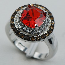 Garnet 925 Sterling Silver Top Quality Fancy Jewelry wedding  Ring Size 6 7 8 9 10 F1103 2024 - buy cheap