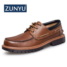 ZUNYU New Arrival Spring Fashion Comfortable Men's Casual Shoes Loafers 2019 High Quality Men Shoe Quality Genuine Leather Shoes 2024 - buy cheap