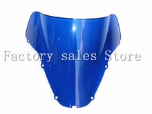 Для лобового стекла Honda CBR 900 RR 929 2000 2001 синего цвета, ветровое стекло с двойным пузырьком CBR929 CBR900RR 900RR CBR900 00 01 2024 - купить недорого