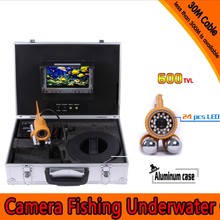 Kit de cámara de pesca submarina con barra de plomo Dual, Monitor de pantalla TFT a Color de 7 pulgadas y funda de aluminio, 30 metros de profundidad 2024 - compra barato