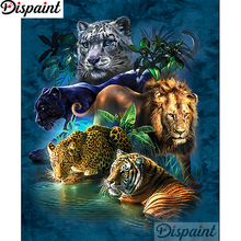 Dispaint Completo Quadrado/Rodada Broca 5D DIY Pintura Diamante "Tigre leão" Bordado Ponto Cruz 3D Decoração Da Sua Casa a11416 2024 - compre barato