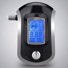 100pc breathe cap Portable Mini Breath Alcohol Tester Professional Police Digital LCD Screen AT6000 Alcohol Tester Breathalyzer 2024 - buy cheap