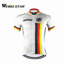 Weimostar Germany Cycling Jersey Men bike clothing bicycle top Men Ropa Ciclismo maillot MTB jersey short sleeve shirt Summer 2024 - buy cheap