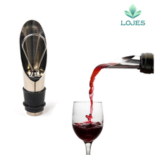 Rolha de aço inoxidável para despejar vinho, dispositivo duplo para garrafa de vinho, guia para despejar licor, sem fluxo 2024 - compre barato