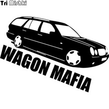 Tri Mishki HZX330# 14.1*20cm wagon mafia for Mersedes car sticker auto funny car stickers 2024 - buy cheap