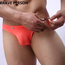 BRAVE PERSON Brand Sexy Men Underwear Open Side Briefs Slip Underpants Men Gay Sexy Penis Pouch Panties Men's Sexy Bikini Briefs 2024 - buy cheap