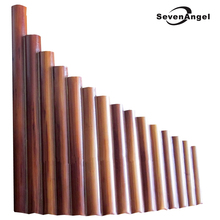 Pan Flute 15 трубок из натурального бамбука, инструмент для ветряных приборов, ручной работы Flauta Xiao, flauta de pan, фолк 2024 - купить недорого