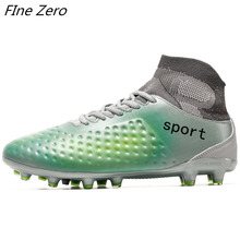 Botas de fútbol para hombre y mujer, zapatos de tobillo alto, botas de entrenamiento de fútbol al aire libre, de otoño, AG/FG 2024 - compra barato