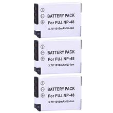 3Pcs 3.7V 1010mAh NP-48 NP48 NP 48 Lithium Ion Battery for Fujifilm NP-48, FNP48, BC-48 Fujifilm XQ1, XQ2 Digital Cameras 2024 - buy cheap