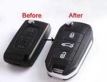 Modified Flip Folding 3 Buttons Remote Key Shell for Citroen No Groove VA2 Blade(only work for CE0536) 2024 - buy cheap
