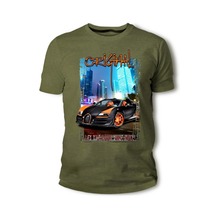 British Classic Legend Car Type57, Eb110, Chiron Coupe Orange Schwarz Auto Youngtimer Oldtimer Herren Men'S 2019 Summer T-Shirt 2024 - buy cheap