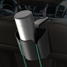 Lata de Lixo do carro Seat Encosto de Cabeça Montar Lixo Bin Móvel Shopping Bag Hanger Drink Cup Holder Organizador Auto Acessórios Interiores 2024 - compre barato