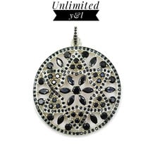 Black Flower Disc Pendants Stone Ornament 925 Sterling Silver Fashion Hollow Out Jewelry Necklaces Accessories for Women Gift 2024 - buy cheap