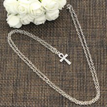 New Fashion Necklace Egyptian Ankh Life Symbol Cross 22x13mm Silver Color Pendants Short Long Women Colar Gift Jewelry Choker 2024 - buy cheap