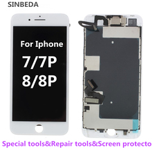 AAA Full Set For iPhone 7 8 Plus 7P 8P LCD Display Touch Screen Digitizer Assembly Replacement Complete 100% Tested Front Camera 2024 - buy cheap