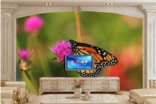Обои с изображением животных и бабочек, обои для гостиной, телевизора, дивана, Настенные обои для спальни, домашний декор, большие фрески 2024 - купить недорого