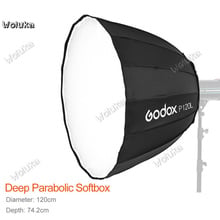 Godox Deep Parabolic Bowens Mount Softbox P120L 120CM for Studio Flash Speedlite Reflector Photo Studio Softbox CD50 T03Y 2024 - buy cheap