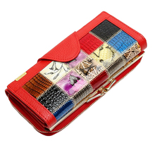 Leather Wallets Fashion Long wallet 2021 Plaid Student Coin Purse Card Holder Ladies Clutch Bag Small Female Purse 2024 - buy cheap