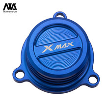 Cubierta de filtro de aceite y agua CNC para motocicleta, tapa de filtro de combustible del motor, tapón del radiador para Yamaha Xmax 250ABS/300/400 2018 2024 - compra barato