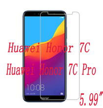 Закаленное стекло 9H, 2 шт., Взрывозащищенная защитная пленка, Защита экрана для Huawei Honor 7C / 7C Pro 5,99" 2024 - купить недорого