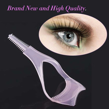 3 IN 1 Cosmetic Makeup Beaty Long Fake Mascara Applicator Guide Comb Eyelash Curler 2024 - buy cheap