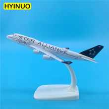 1:400 Scale 16CM Boeing B747-400 model Star Alliance airlines w base metal alloy aircraft plane collectible display decoration 2024 - buy cheap