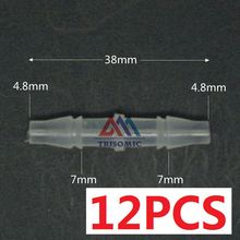 12 piezas 4,8mm Conector recto de plástico de montaje Conector de púas manguera PP PVC tubo ensamblador montaje acuario tanque 2024 - compra barato