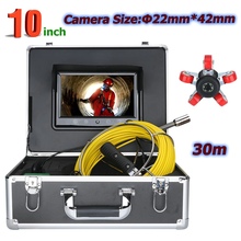 MAOTEWANG 10inch 22mm Drain Pipe Sewer Inspection camera System 30M Waterproof Camera 1000 TVL with 6W LED Lights 2024 - buy cheap