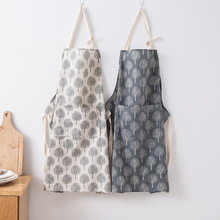 Adjustable Cotton Linen Apron Lady Women Men Oil-proof Aprons Cooking Baking Kitchen Adult Fashion Work Aprons 2024 - buy cheap