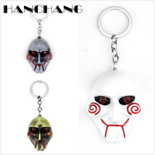 Horror Movie Jewelry SAW Mask Keychain Men Boys Personalised Keyring Key Chain for Bags Car Keyholder 2024 - buy cheap