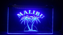 B21 Malibu ром Бар Паб Новый светодиодный неоновый светильник вывеска винтажная Декор для дома 2024 - купить недорого