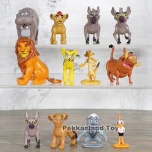 Фигурки героев мультфильмов King Kion Simba, 12 шт., фигурки героев из ПВХ, бунга беште, Fuli Ono, кукольная статуэтка, детские игрушки для мальчиков 2024 - купить недорого