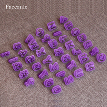 40Pcs/set Numbers Letters Fondant Cake Frill Edge Fondant Craft DIY Mold cookie Biscuit cutter set Birthday 52031 2024 - buy cheap